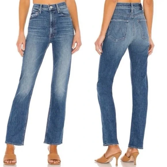 MOTHER Jeans High Waisted Rider Skimp in CowboysDon't Cry Size 30